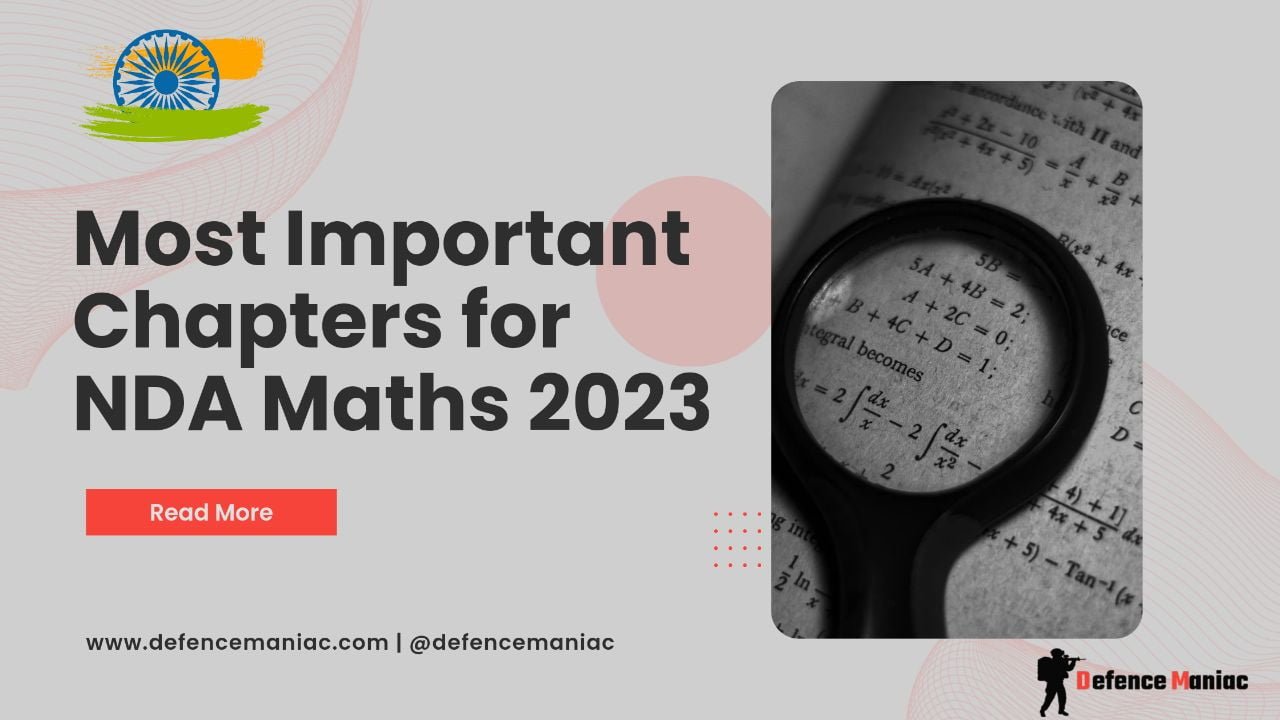 Most Important chapters for NDA Maths 2023