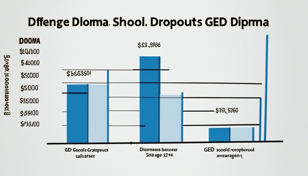 higher salaries for GED/diploma holders