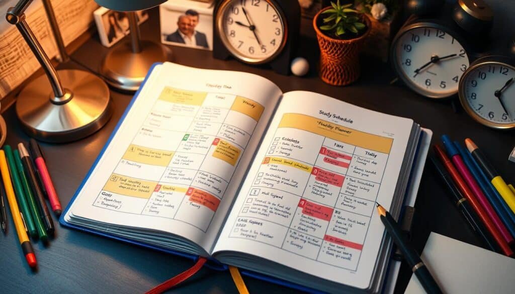 study schedule